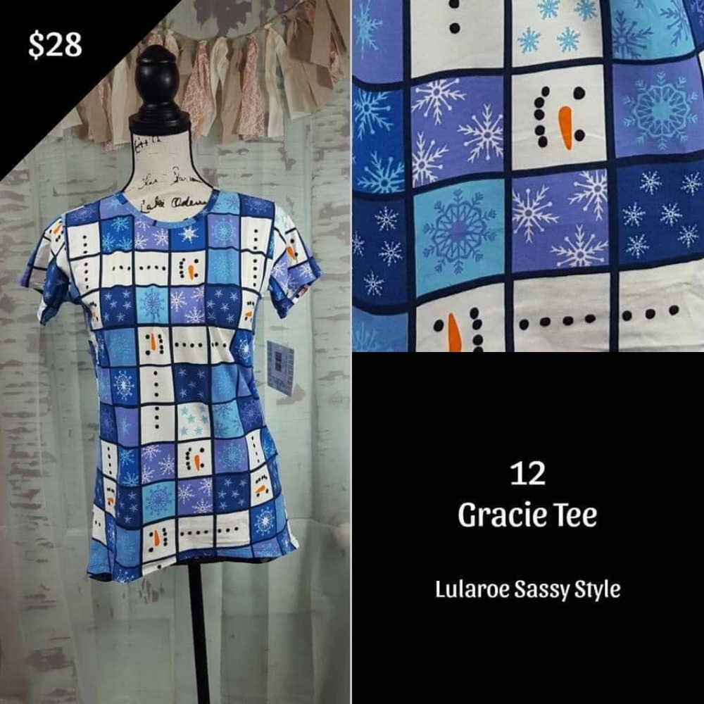 Lularoe Gracie Holiday Tee